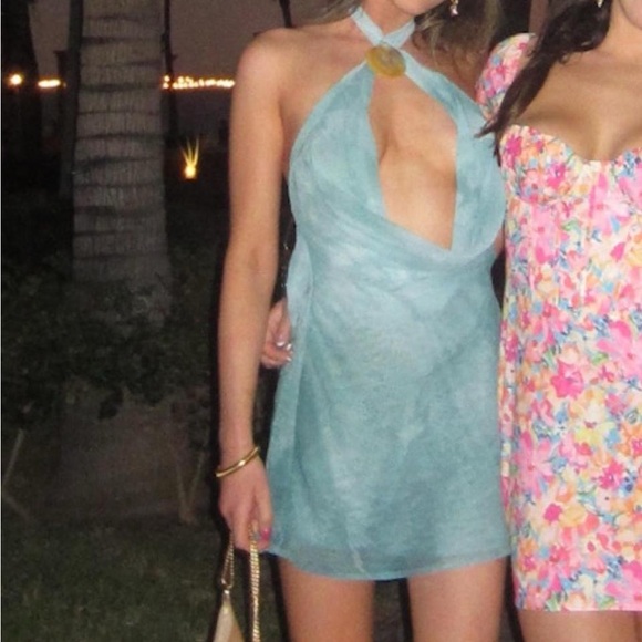 PEPPERMAYO oceans away deep cowl mini dress - Picture 3 of 3